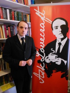 Look for Mr. Lovecraft - and the show banner - at the Fringe Club!